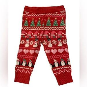 🌟3/$15🌟The Children's Place Christmas Knit Leggings Baby Size 12-18 M
